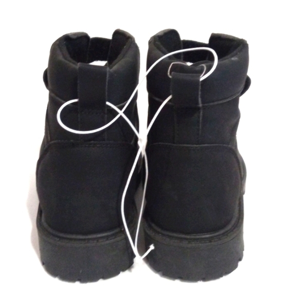 US SPORT OUTDOOR BLACK LACE UP HIGH TOP HIKING BOOTS BOYS SIZE 1 NWT - Picture 5 of 11